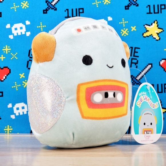 Squishmallow Casja the Cassette Player 5" UltraSoft Genuine Music Plush NWT - Picture 2 of 12